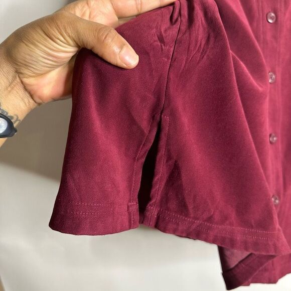 White Stag Burgundy Button Down Shirt - Picture 9 of 14